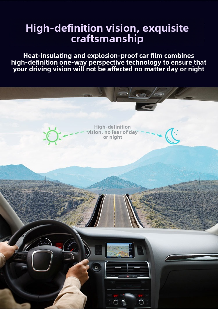 Pellicola solare antideflagrante ad alto isolamento, colorata, rosa fantasma rossa, fino al 99%, per auto, nano film_voghion.com