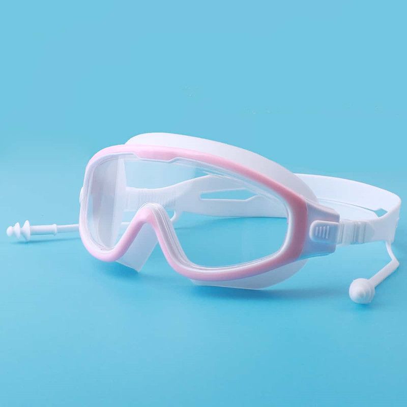 Occhiali da nuoto per bambini e adulti Occhiali da nuoto antiappannamento per uomini e donne Occhiali da nuoto con montatura larga con custodia monoblocco per tappi auricolari_voghion.com