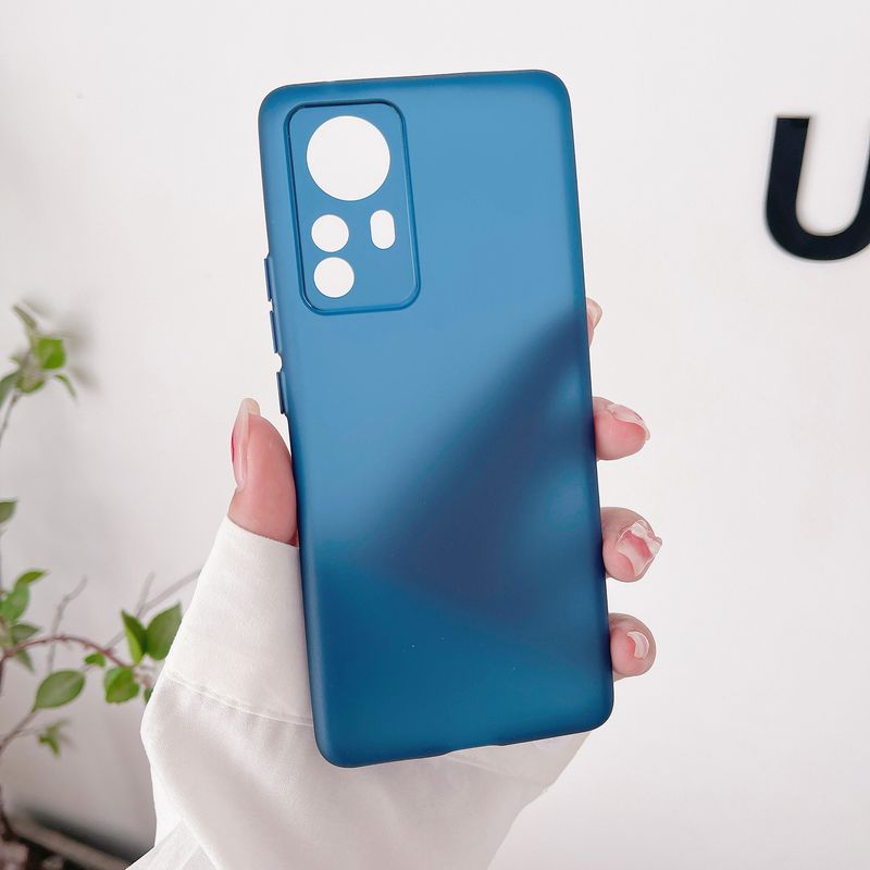 Xiaomi 14 Ultra Thin Matte Case - Full-Body Protective Cover With Colored Buttons (Also Fits Redmi K50/Note 10) - Transparent Frosted Shell_voghion.com