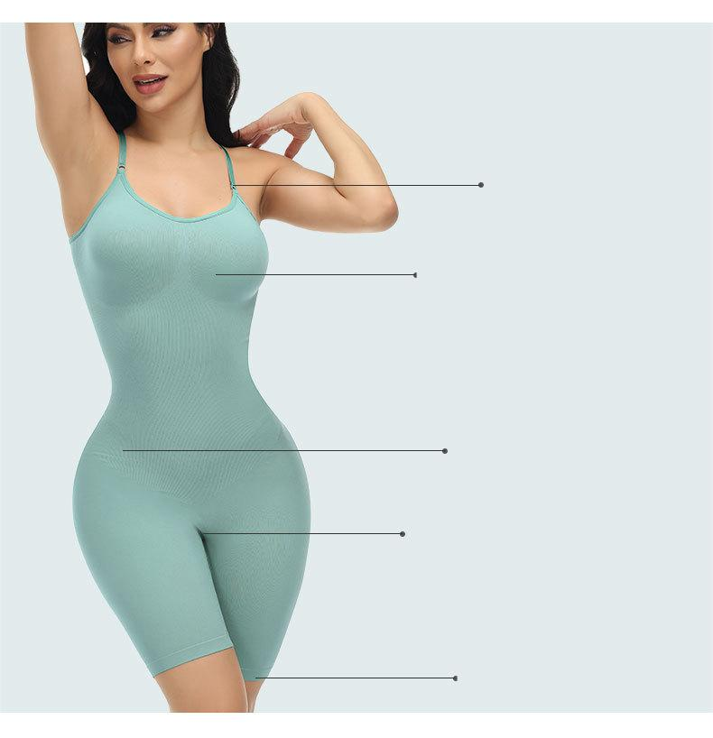 Kadın dikişsiz tek parça şekillendirici karın retraksiyonu kalça kaldırma plastik iç çamaşırı zayıflama korsesi_voghion.com