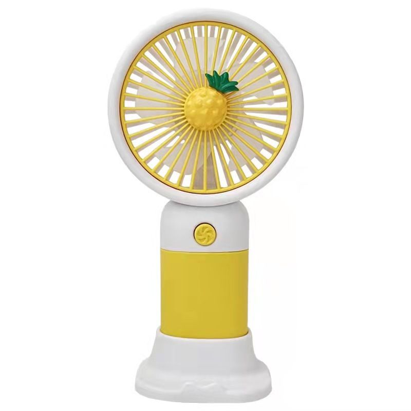 Mini ventilateur portable rechargeable USB en forme de fruit et de fleur, design de dessin animé mignon pour étudiant_voghion.com