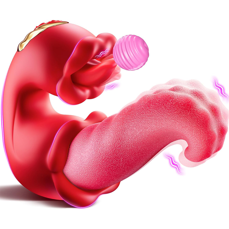 10 Tongue Licking Modes Dual Stimulation G Spot Tongue Licking Female Massager Clitoral Sucking Vibrator_voghion.com