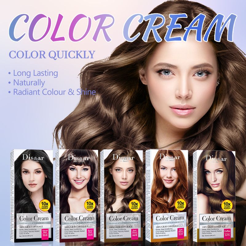 Disaar doppio cambiamento che sbiadisce, facile da usare a casa e non danneggia la crema colorante per capelli_voghion.com
