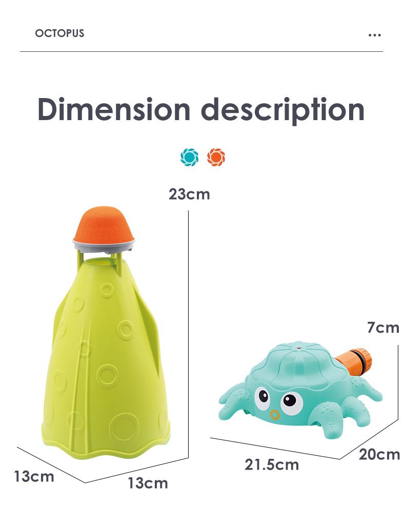 Kids Water Sprinkler - Rotating Nozzle | Ages 1-4 | Summer Backyard Lawn Game EU_voghion.com
