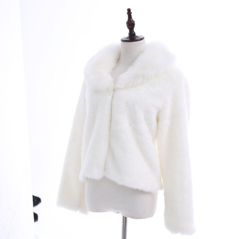 Cappotto da donna in pelliccia di visone con collo corto in pelliccia per il calore_voghion.com