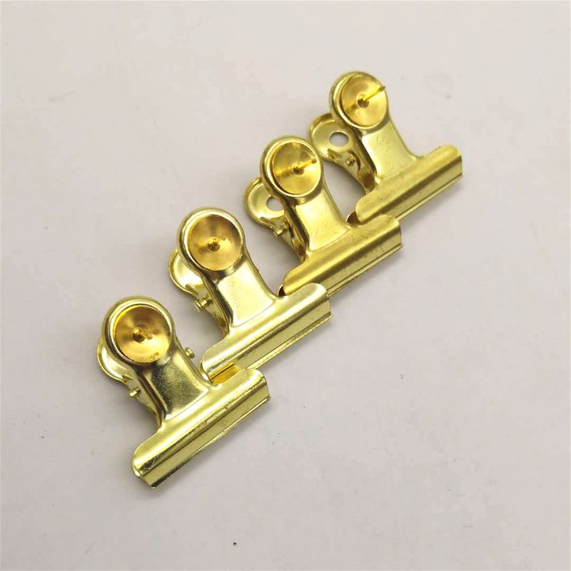 Kreativer Reißzweckenclip aus Metall direkt ab Werk, Roségold/Schwarz, optionaler Reißzweckenclip aus Metall_voghion.com