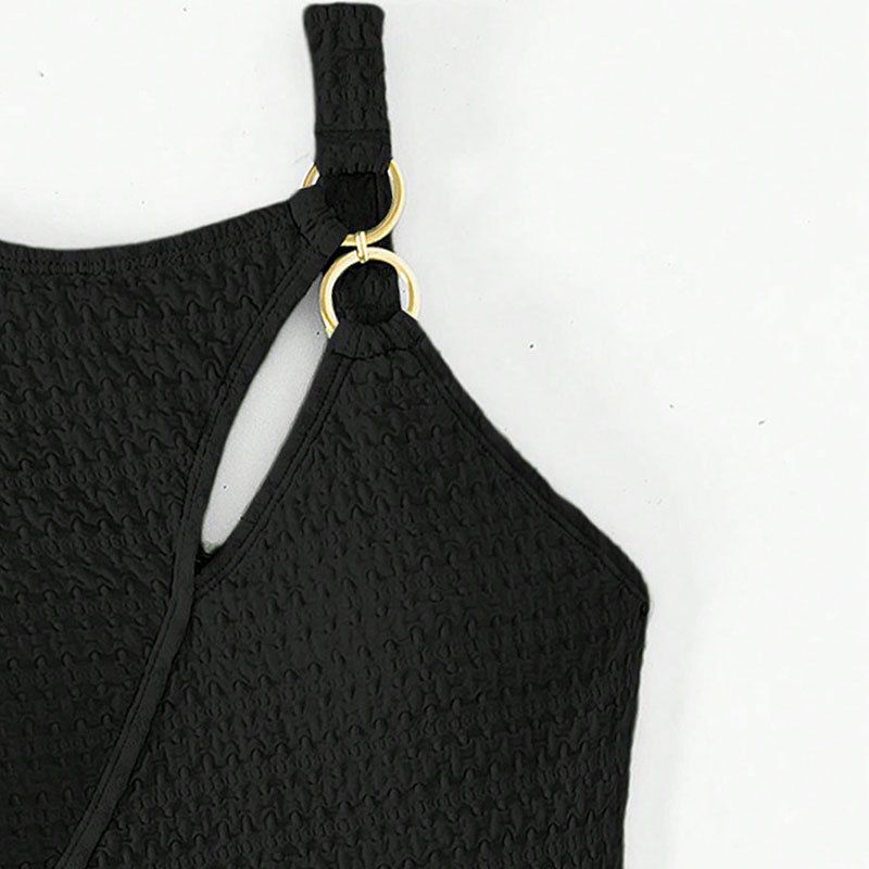 Maillot de bain une pièce pour femmes, couleur unie, doux, serré, couvrant le ventre, bikini de plage_voghion.com