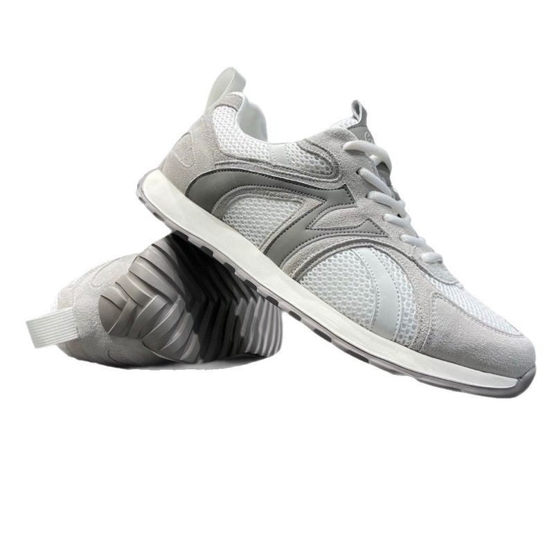 Scarpe casual bianche con suola spessa e sportive versatili da uomo, estive, primavera, primavera, in vera pelle, Forrest Gump 2025_voghion.com