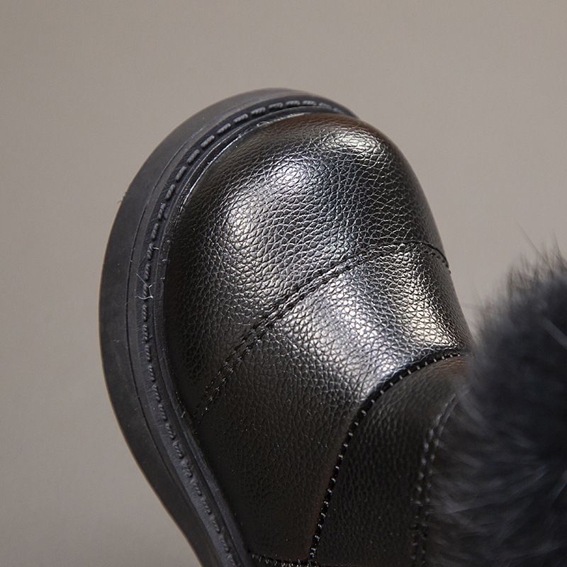 Leather Martin Autumn Winter 2025 Warm British Cotton Fleece Lined Short Boots Girls' New Style Single_voghion.com