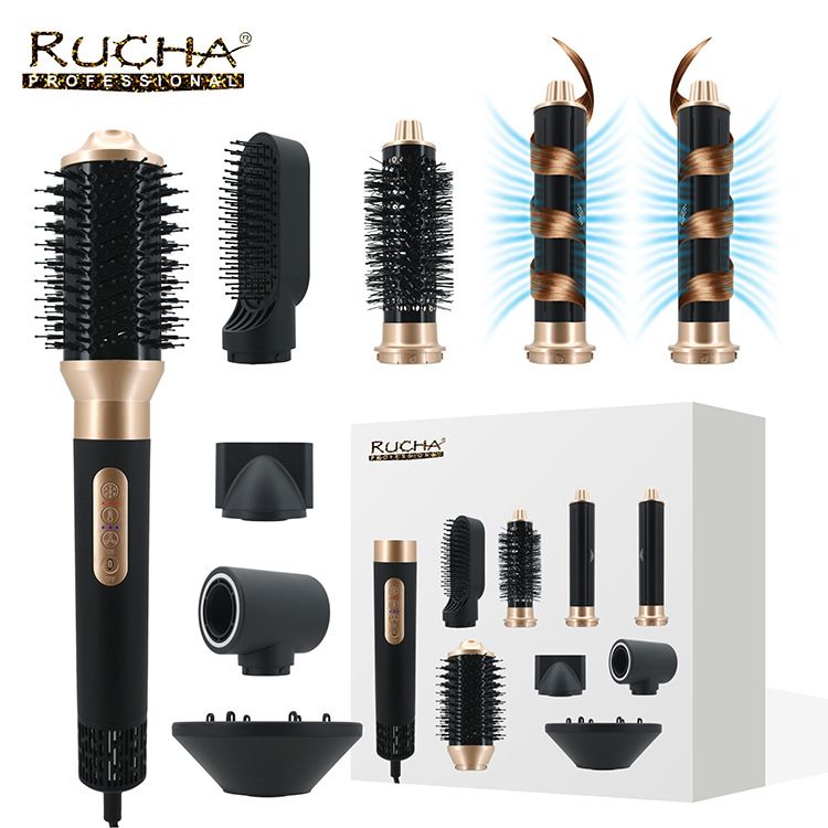 Rucha 8-in-1 High-Speed Brushless Hot Air Styler & Hair Dryer With Negative Ions, Ceramic Tourmaline Heating,_voghion.com