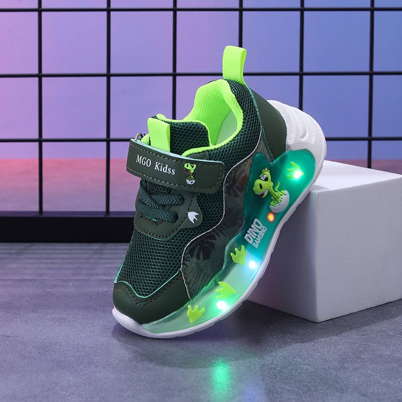 Scarpe luminose in rete di nuovo stile 2025, scarpe sportive casual, scarpe luminose per ragazzi, comode, traspiranti e leggere_voghion.com