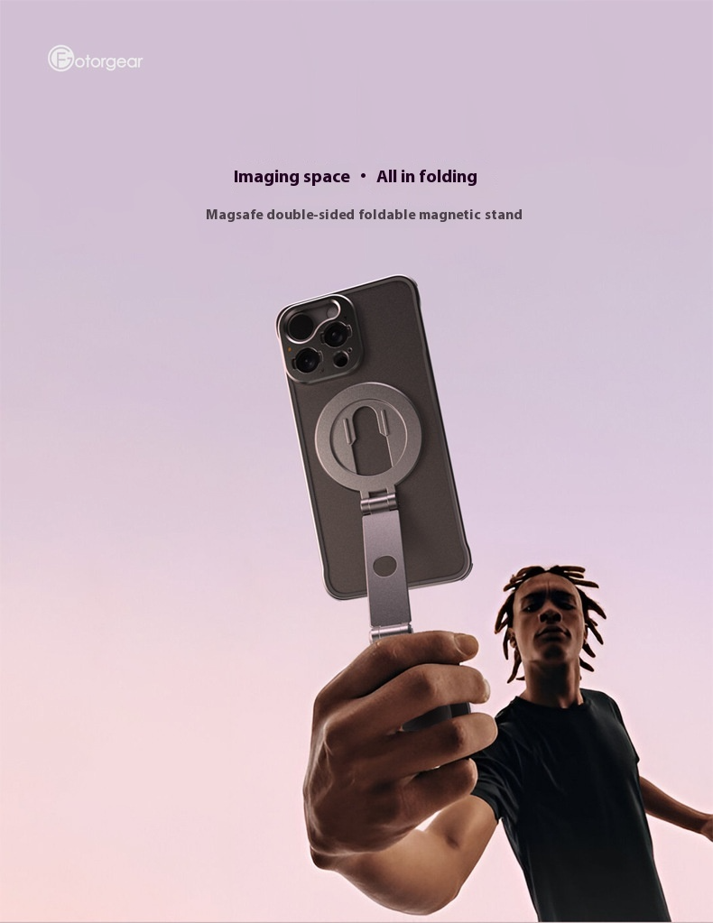 Duale magnetische Telefonhalterung für professionelle Fotografie – universelles Zubehör für Blitzschuhe für iPhone, Android, DSLR- und spiegellose Kameras_voghion.com