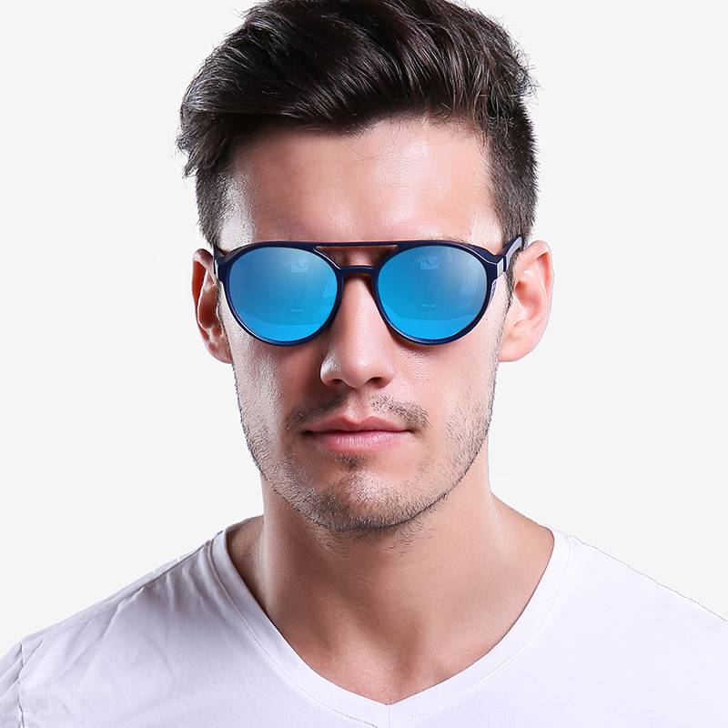 PE209 Nuovo specchio polarizzato cavo con rivestimento ad alta definizione Occhiali da sole polarizzati Occhiali da sole circolari_voghion.com