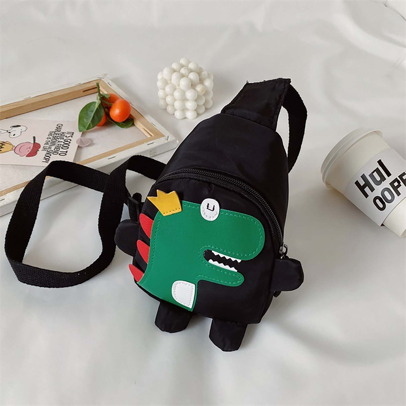 Zaino per bambini Lihanbao, stile coreano, accessori alla moda, impermeabile, modello dinosauro, borse per bambini per la scuola, nero_voghion.com