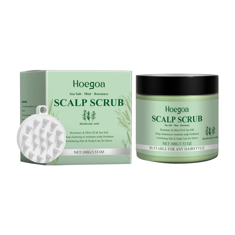 Hoegoa Rosemary Scalp Scrub, A Gentle, Cleansing, Moisturizing, Refreshing And Soothing Scalp Scrub_voghion.com