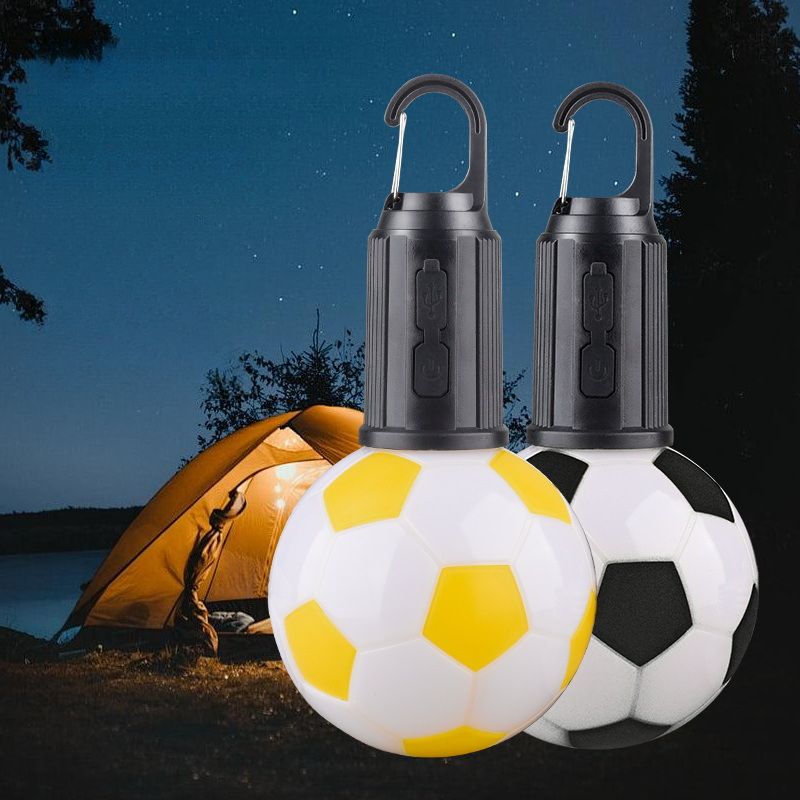 Nuova luce da campeggio esterna multifunzionale a LED con atmosfera retrò spessa e portatile con ricarica di tipo C transfrontaliera_voghion.com
