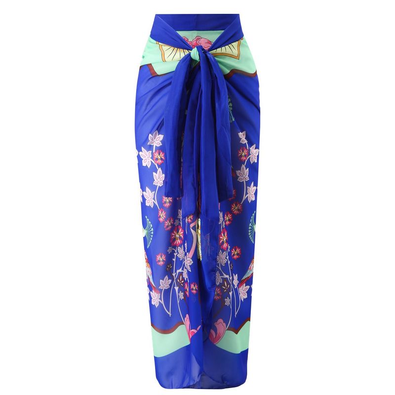 Einteiliger Damen Badeanzug Retro Schlankheits Badeanzug Set Chiffonkleid_voghion.com