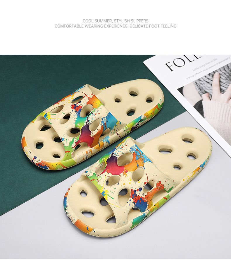 Verão Novo Interior Banheiro Exterior Casual Chinelos Grande Coreano Moda Versátil Camo Trendy Sapatos Masculinos_voghion.com