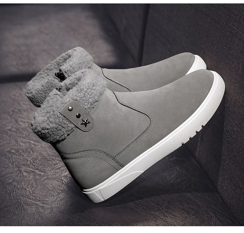 Winter Schneestiefel Warme Baumwollschuhe Mode Baumwollstiefel Herrenschuhe_voghion.com