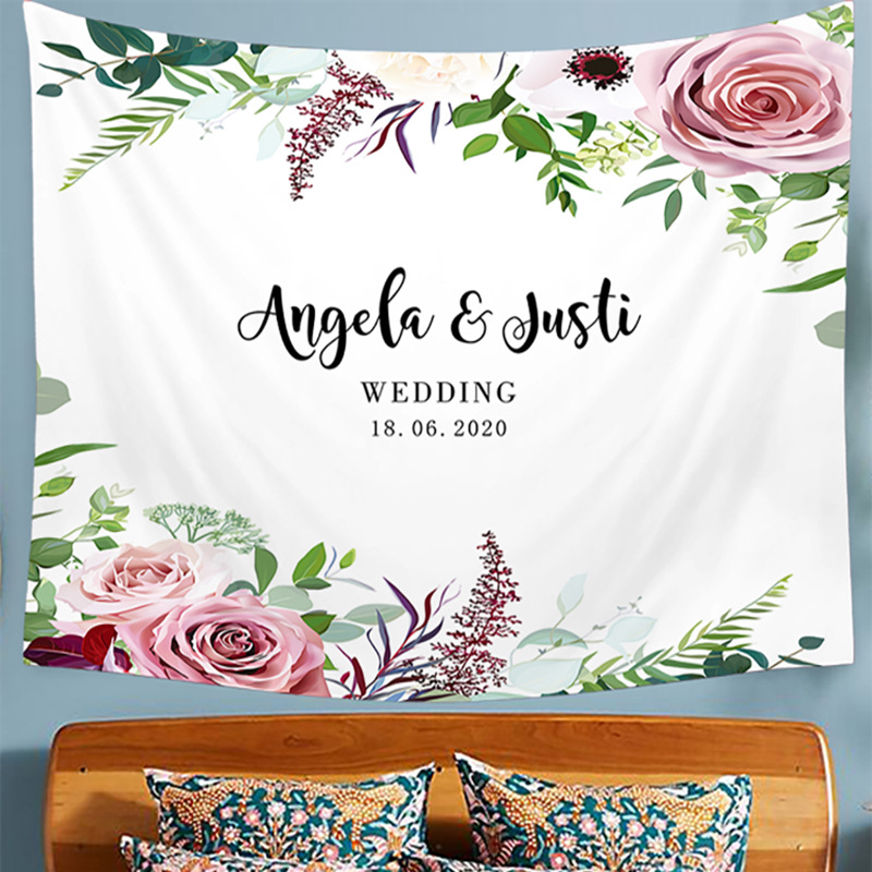 Super large background cloth, fantasy mushroom house, bedside bedroom, tapestry, wall cloth decoration, Nordic ins_voghion.com