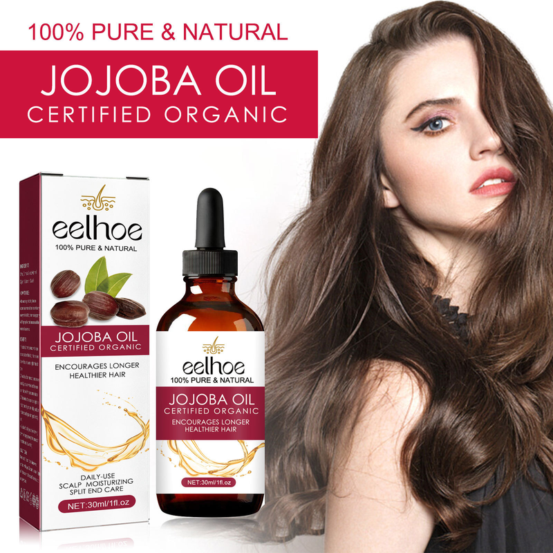 Huile de Jojoba EELHOE Massage nourrissant réparateur racines, cheveux durs, doux et épais liquide Dense_voghion.com