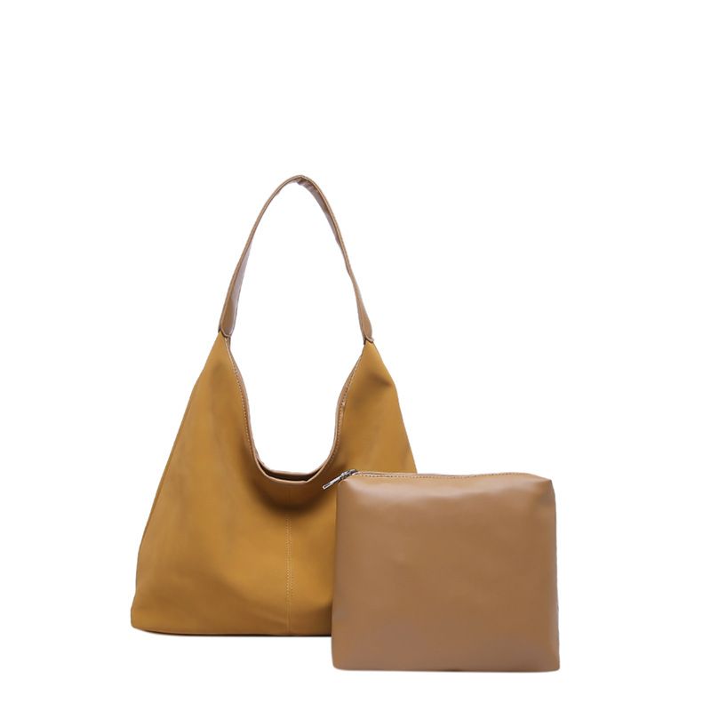 Sac seau en daim souple pour femme, nouvelle tendance automne-hiver 2024, grande capacité, à bandoulière_voghion.com