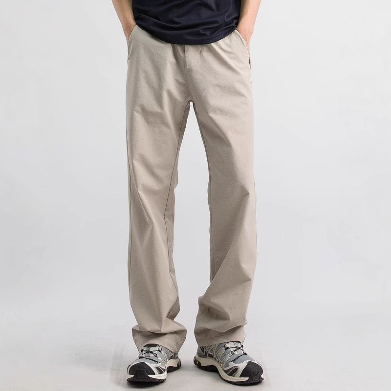 Wiosenne i jesienne nowe spodnie caual dla mężczyzn, Looe Fit, uniwersalne, szybkoschnące, sportowe spodnie z prostymi nogawkami, cienkie i długie, outdoorowe_voghion.com