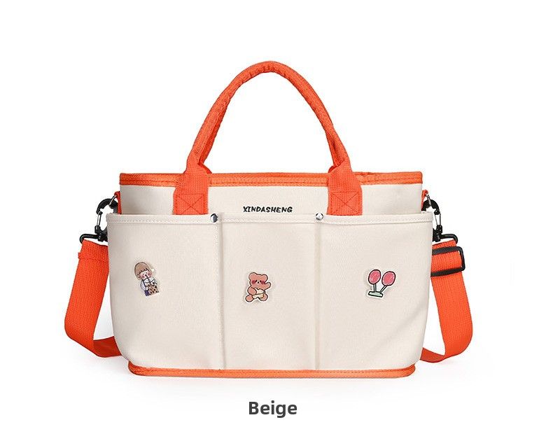 Borsa per mamma e bambino - Borsa a tracolla portatile, elegante e pratica, può contenere pannolini, salviette umidificate, articoli essenziali per la maternità_voghion.com