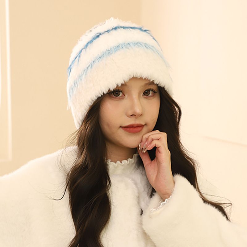 Nuovo cappello da pescatore per bambini lavorato a maglia con testa grande, versatile per autunno e inverno, 2024_voghion.com