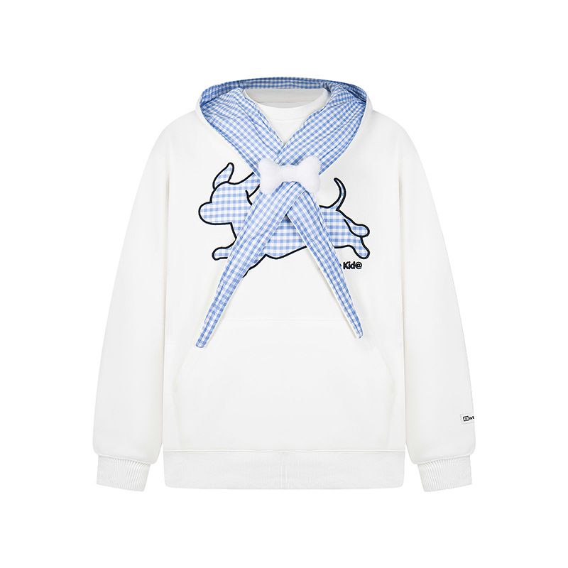 2025 New American College Puppy Stickerei Bogen Hoodie für Männer und Frauen Herbst Faul Stil Top_voghion.com