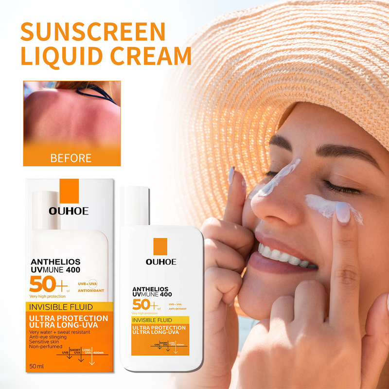 Eredeti 50 ml-es Face Ultra SPF50+ Body Anti-Tökéletlenség Anti-Shine Invisible Fluid fényvédő_voghion.com
