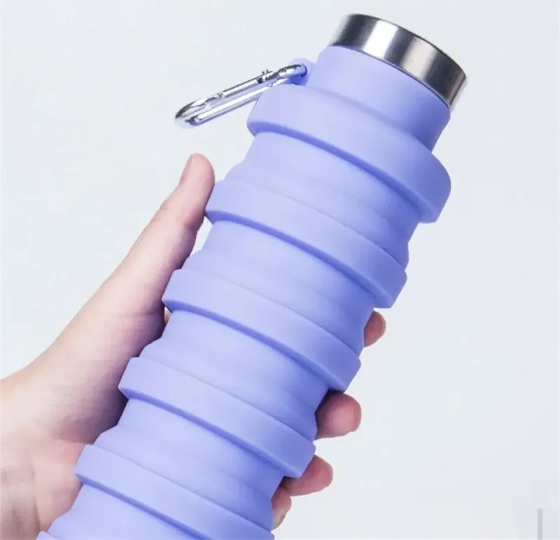 Bouteille pliable peu encombrante - Outils de voyage en silicone_voghion.com
