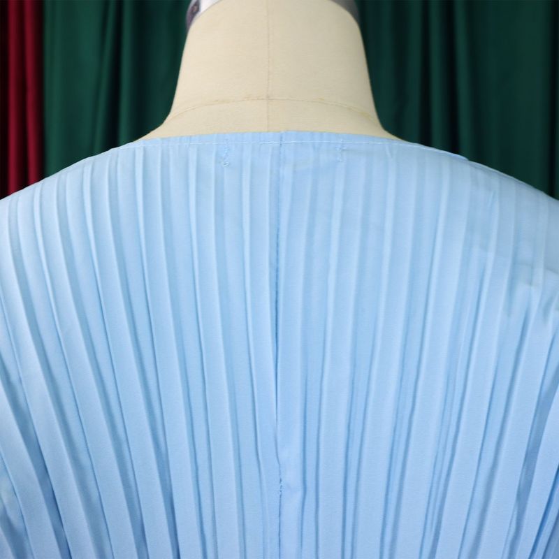 Abbigliamento donna nuova primavera pantaloni larghi a gamba larga con scollo a V pieghettato in due pezzi_voghion.com