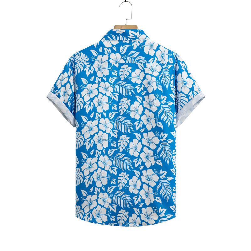 Herrenbekleidung Heißer Verkauf Hawaiian Style Loose Zweiteiler Mischreihe_voghion.com