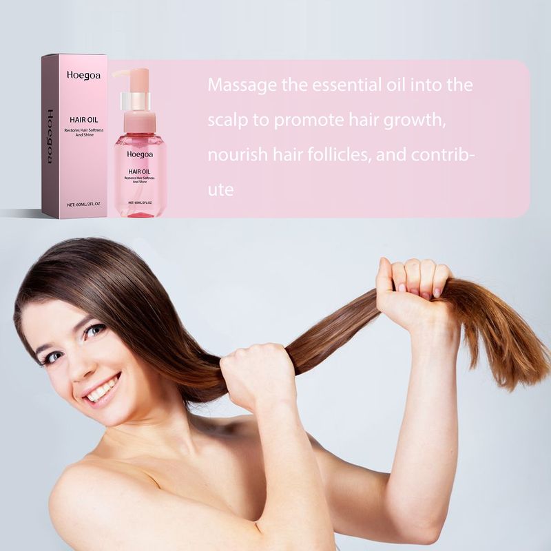 Hoegoa Smoothes Hair, Fluffy And Beautiful Hair Care Essence Oil_voghion.com