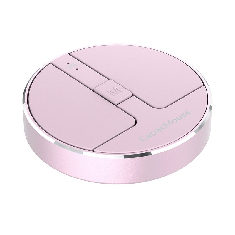 Druck-Scroll-Tri-Mode-Apacitive-Maus 2,4G Dual Bluetooth Wireless Wired Mute Receiver mit Aufbewahrungstasche für Laptop_voghion.com