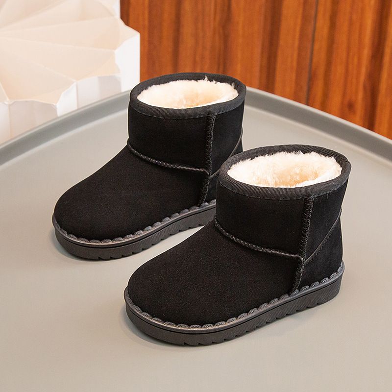 Winter neue Baumwollschuhe für Jungen und Mädchen mit dicken warmen Kinder-Schneestiefeln_voghion.com
