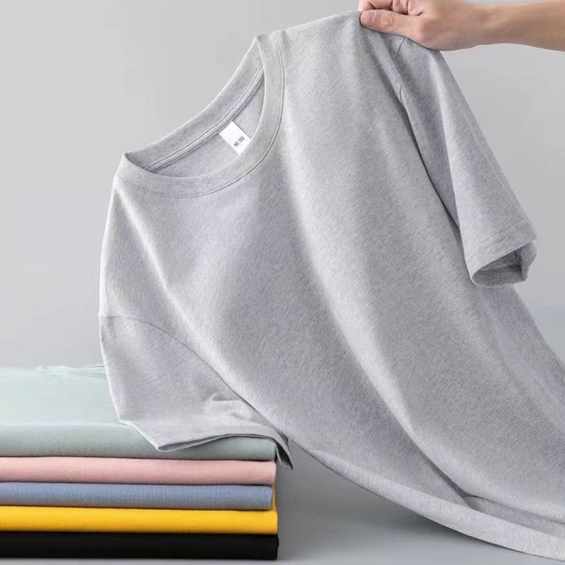 2025d 2024 Neues Sommer-T-Shirt mit einfarbigen Kurzarm-Motiven für Herren, Slim Fit, klassisch, vielseitig, Innenschicht-Oberteil_voghion.com