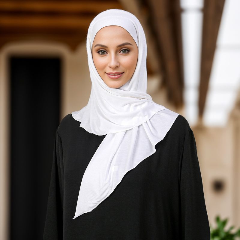 Sciarpe da donna in cotone mercerizzato, nuovo e comodo foulard etnico per donna malese mediorientale, tutto abbinato, alta elasticità_voghion.com