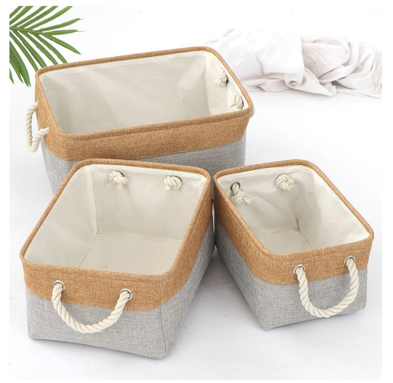 Storage Basket Large Foldable Storage Rack Decorative Basket Gift Closet Linen Organizer Fabric Storage Cubes_voghion.com