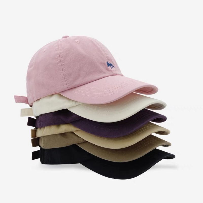 Cute Versatile Little Fox Embroidered Baseball Unisex Spring Summer Korean Street Fashion Duckbill Cap Face Slimming_voghion.com