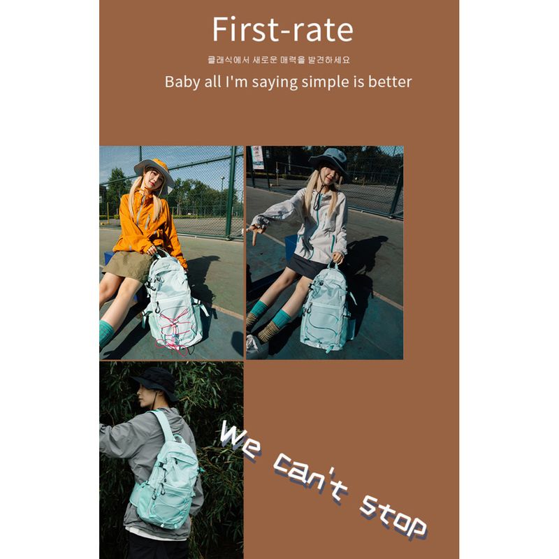 Bolsa de trabajo estilo montaña, deportiva, resistente al agua, para senderismo, ligera, para portátil, moderna, versátil, para estudiantes universitarios._voghion.com