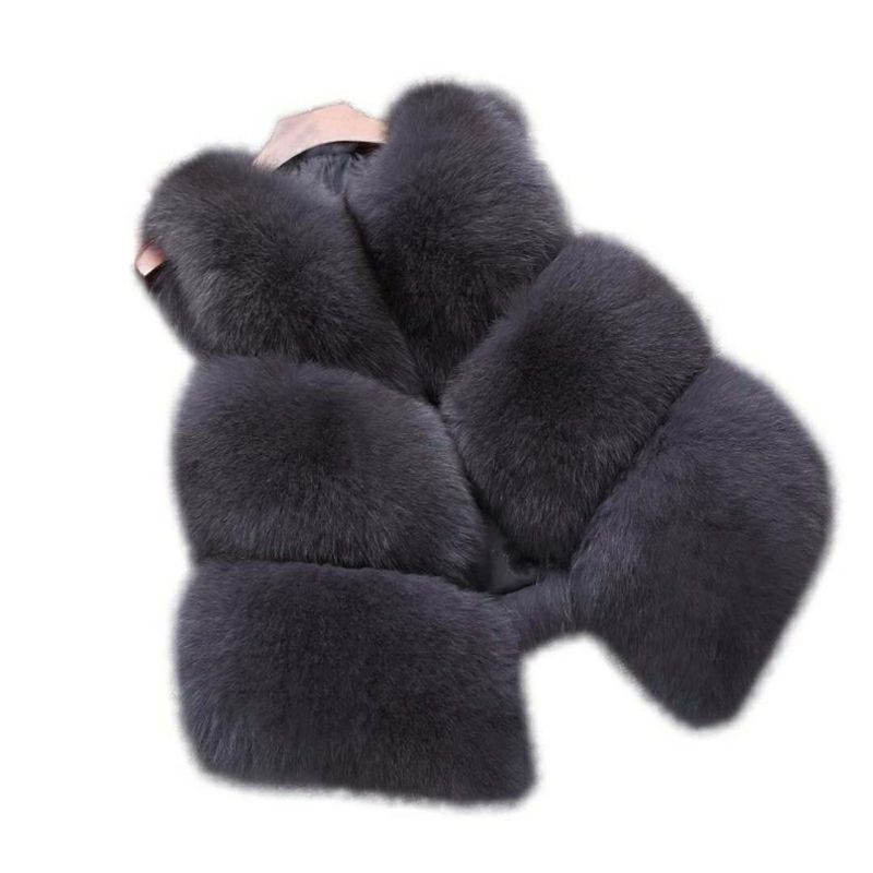 Women's Clothing Faux Fur Vest Winter Warm Faux Leather Sleeveless Jacket Casual Streetwear Coat_voghion.com