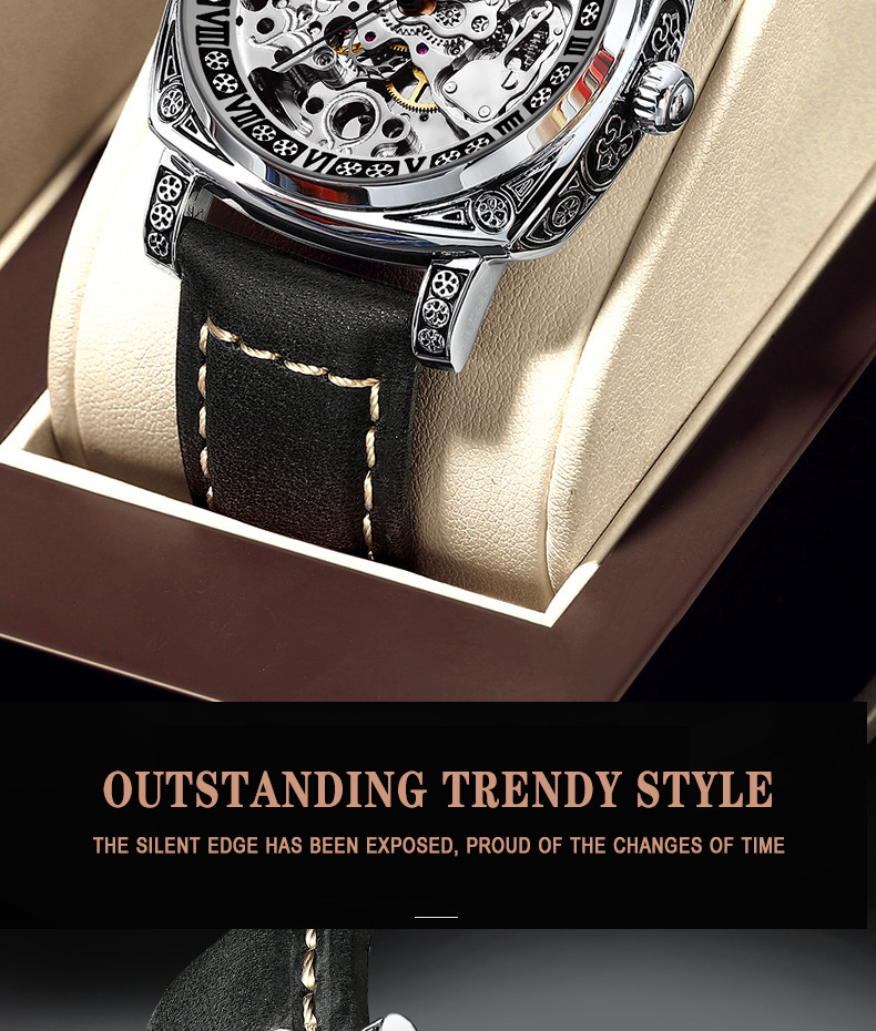 New Men's Nightlight Waterproof Multifunctional Carving and Engraving Mechanical Watch Live Broadcast_voghion.com