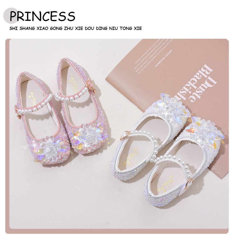 Mädchen einzelnen schuhe frühling und herbst neue weiche sohlen baby glas schuhe Mode kleines mädchen prinzessin leder schuhe kinder bean schuhe_voghion.com