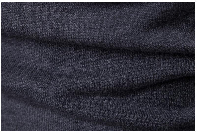 Pull coupe slim pour hommes, revers en laine, base épaisse_voghion.com