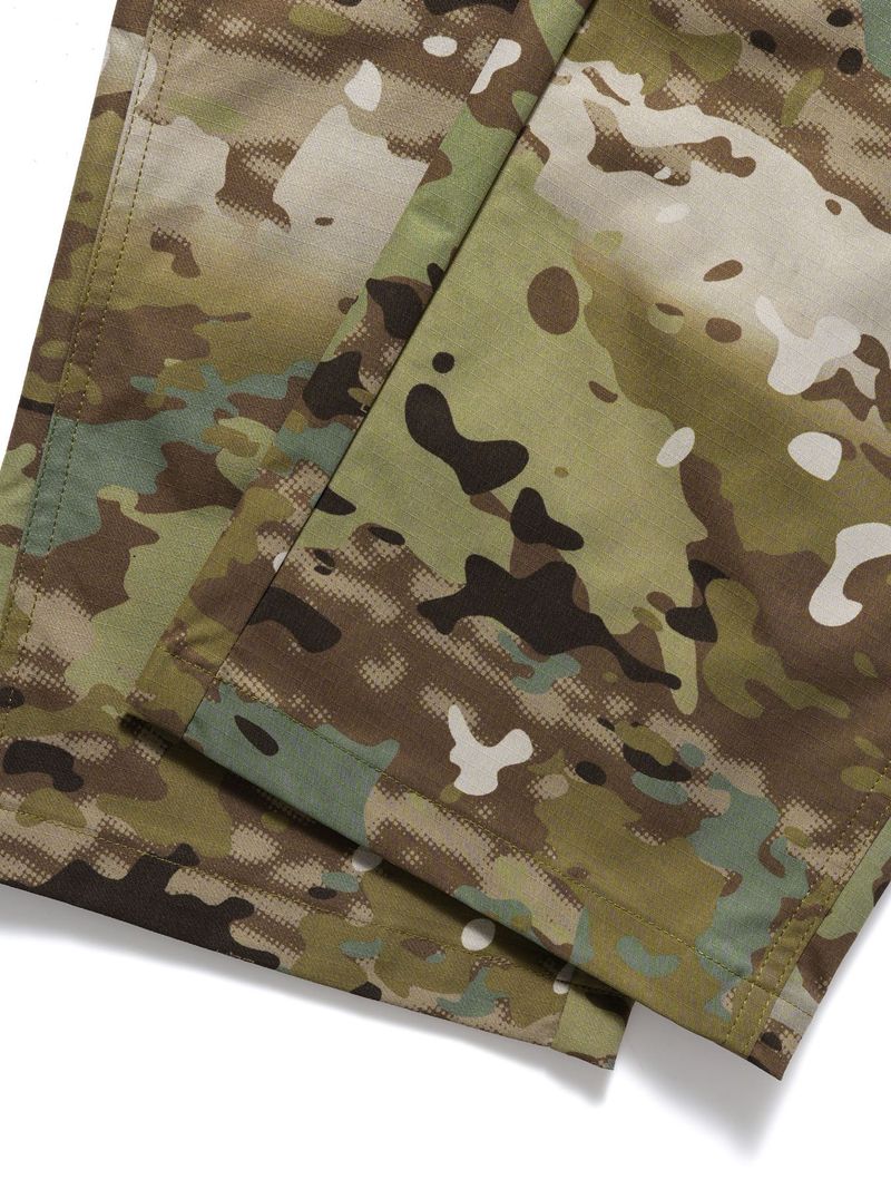 Men's Tactical Cargo Pants – Military Camo Outdoor Work Pants With High Elastic Waist, Durable Polyester For Hiking & Urban Survival_voghion.com