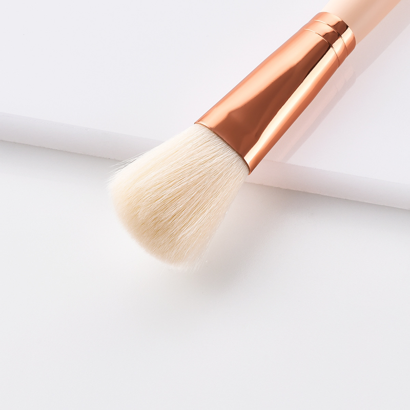 9 Stück Make-up-Pinsel, Beauty-Tools, großer flacher Kopf, Lidschattenpinsel, Hautfarbe, Holzgriff, Set, Make-up GUJHUI_voghion.com