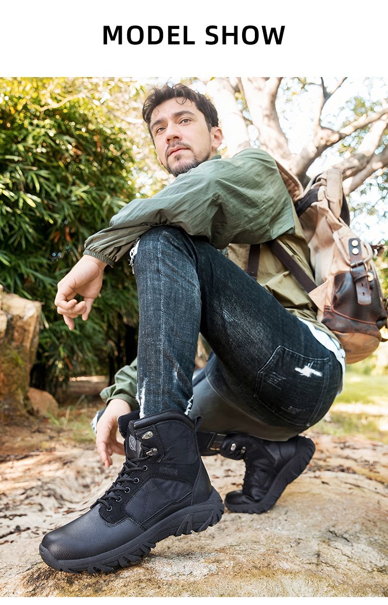 Große Größe Outdoor Feld Kampf Training Wandern Militärstiefel 39-47_voghion.com
