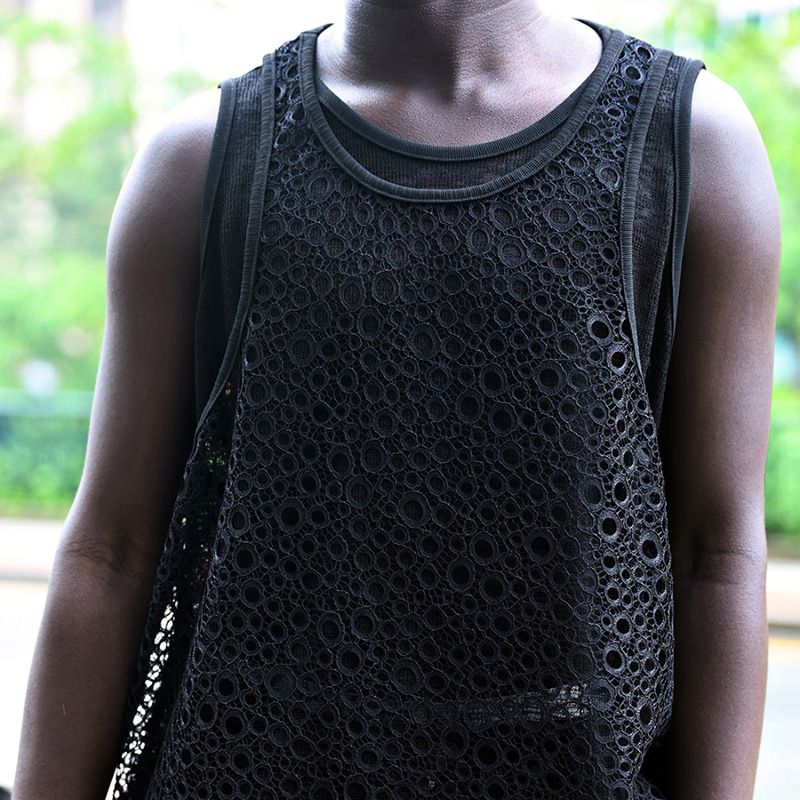 Ensemble 2 pièces pour homme, gilet et t-shirt sans manches, décontracté et respirant, coupe ample, couleur unie, idéal au quotidien (blanc, noir) - S-XXXL_voghion.com